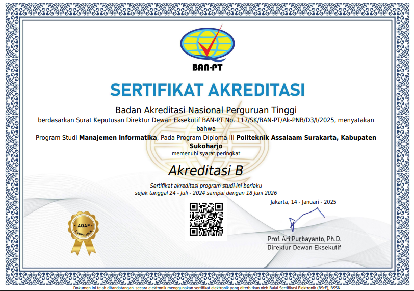 Sertifikat Akreditasi MI